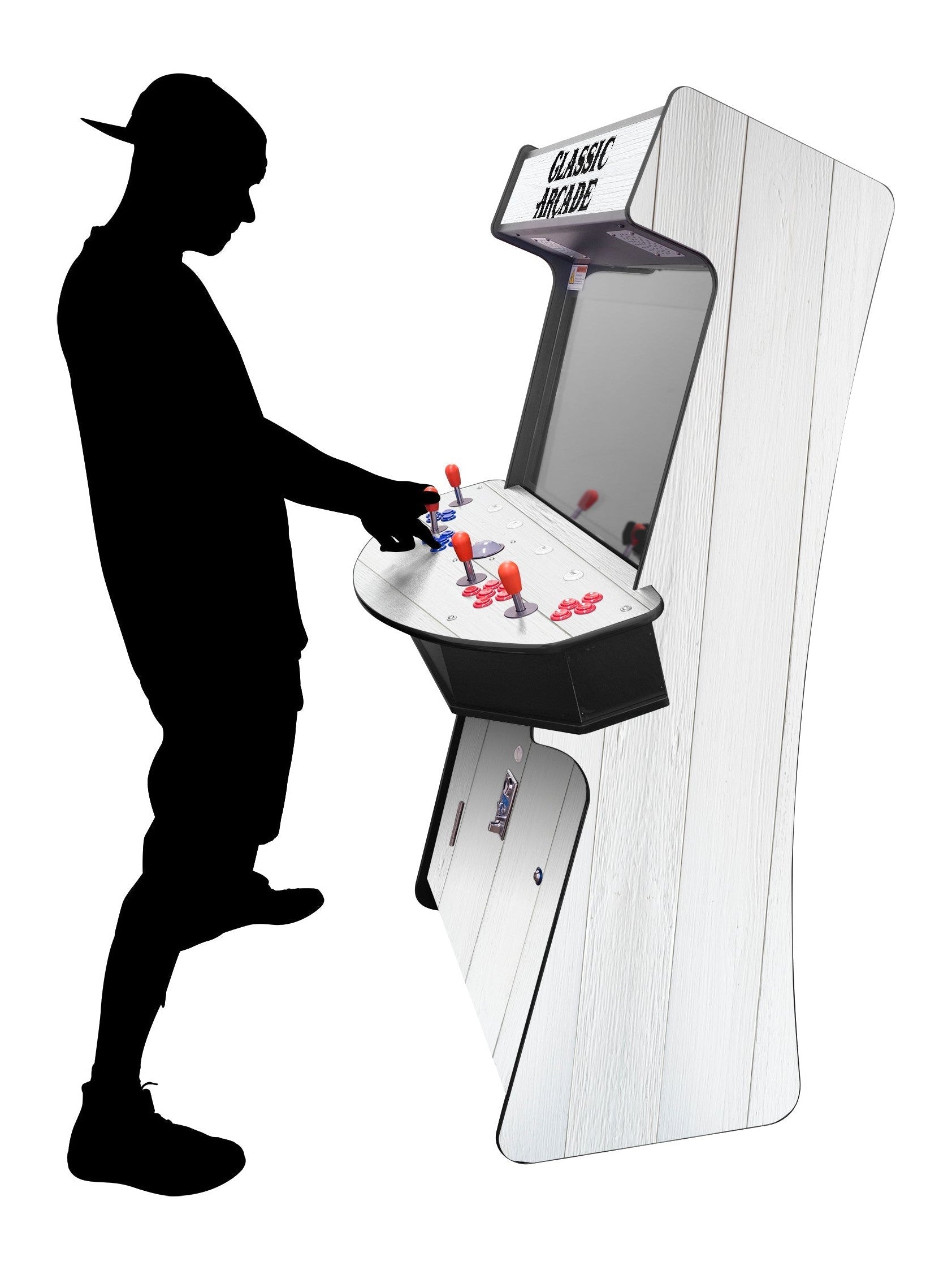 4P Slim Stand Up Arcade Machine