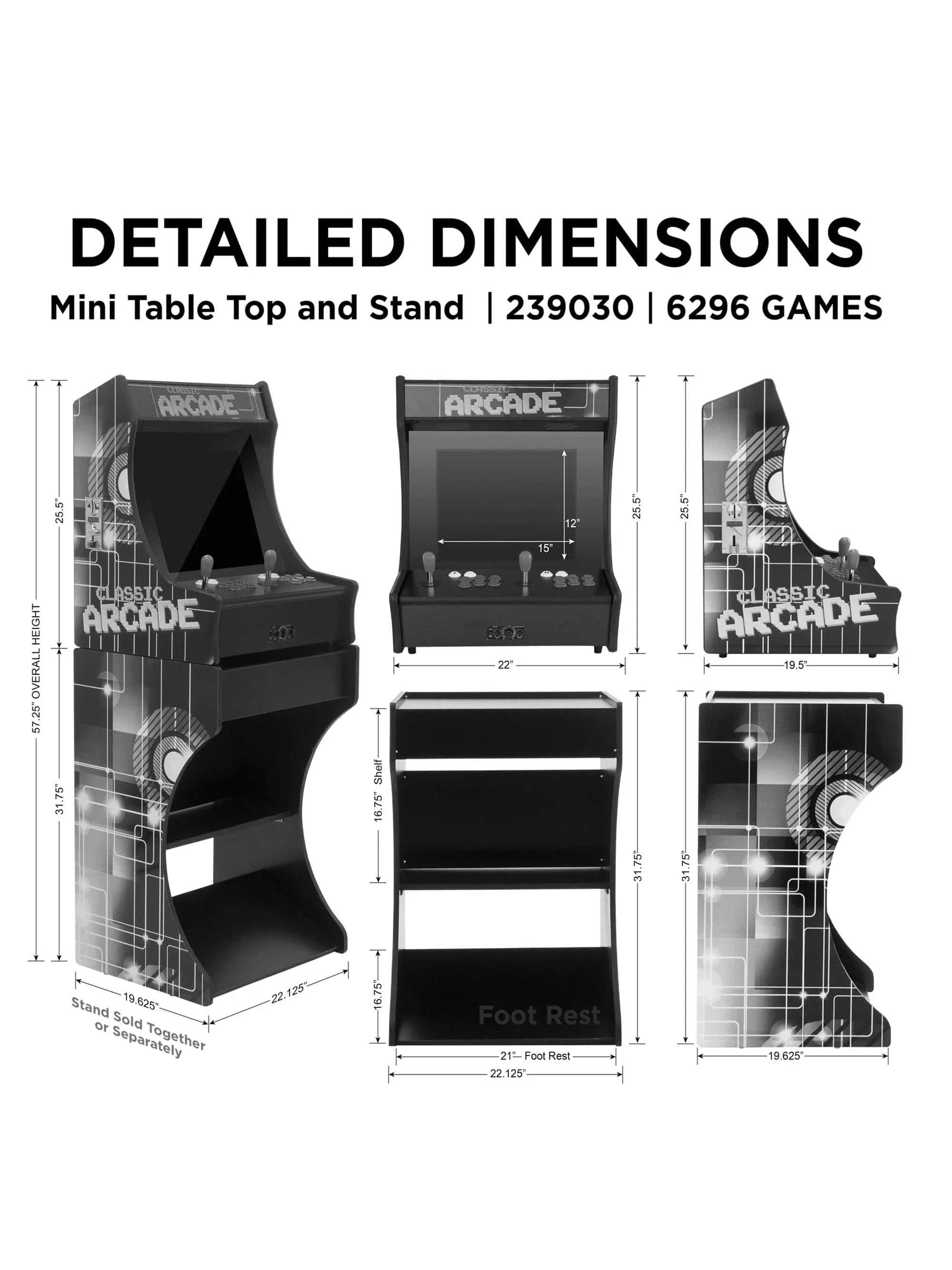 2P Mini 19" LCD Arcade Machine