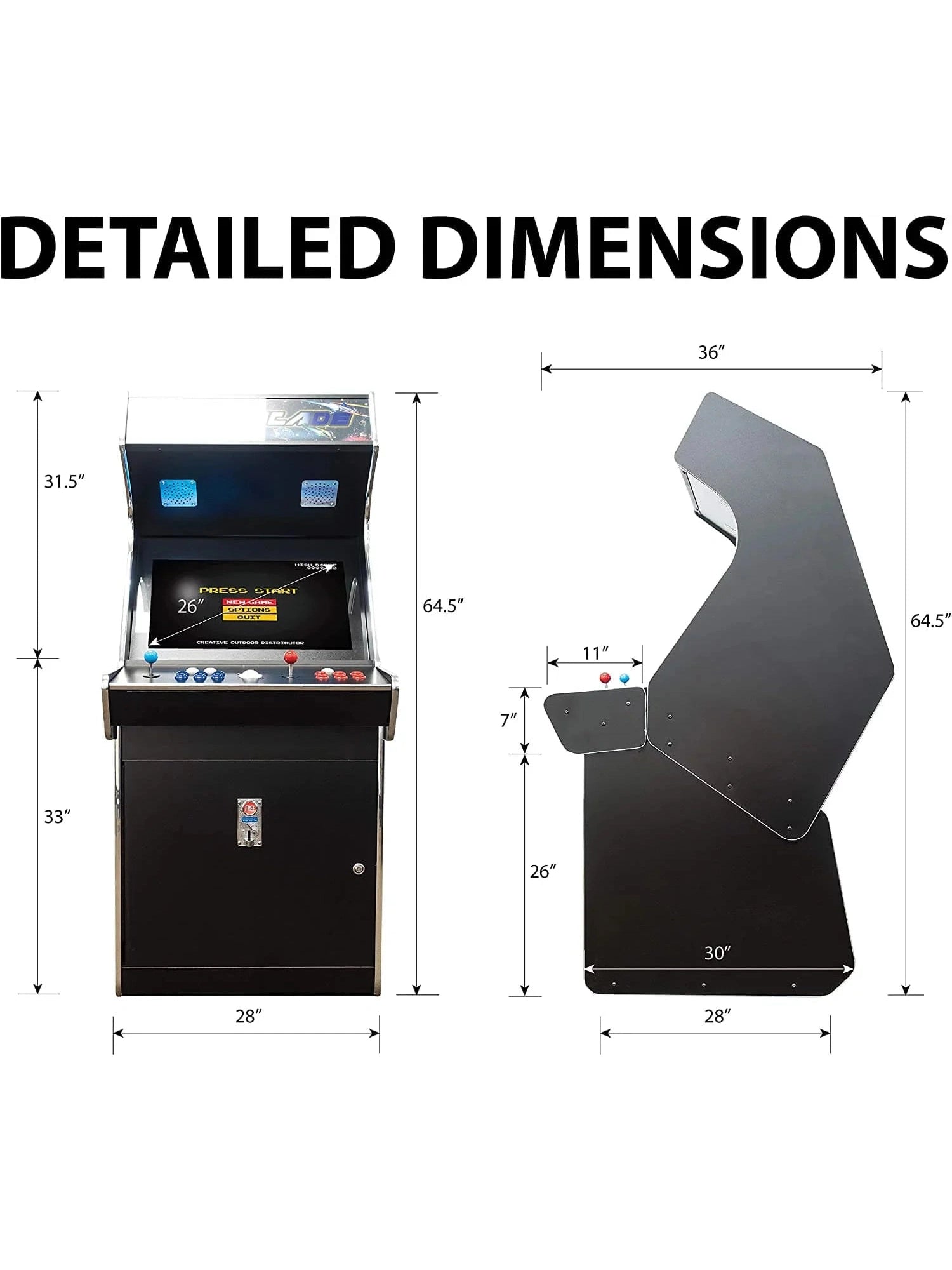 2P Hunchback Stand Up Arcade Machine