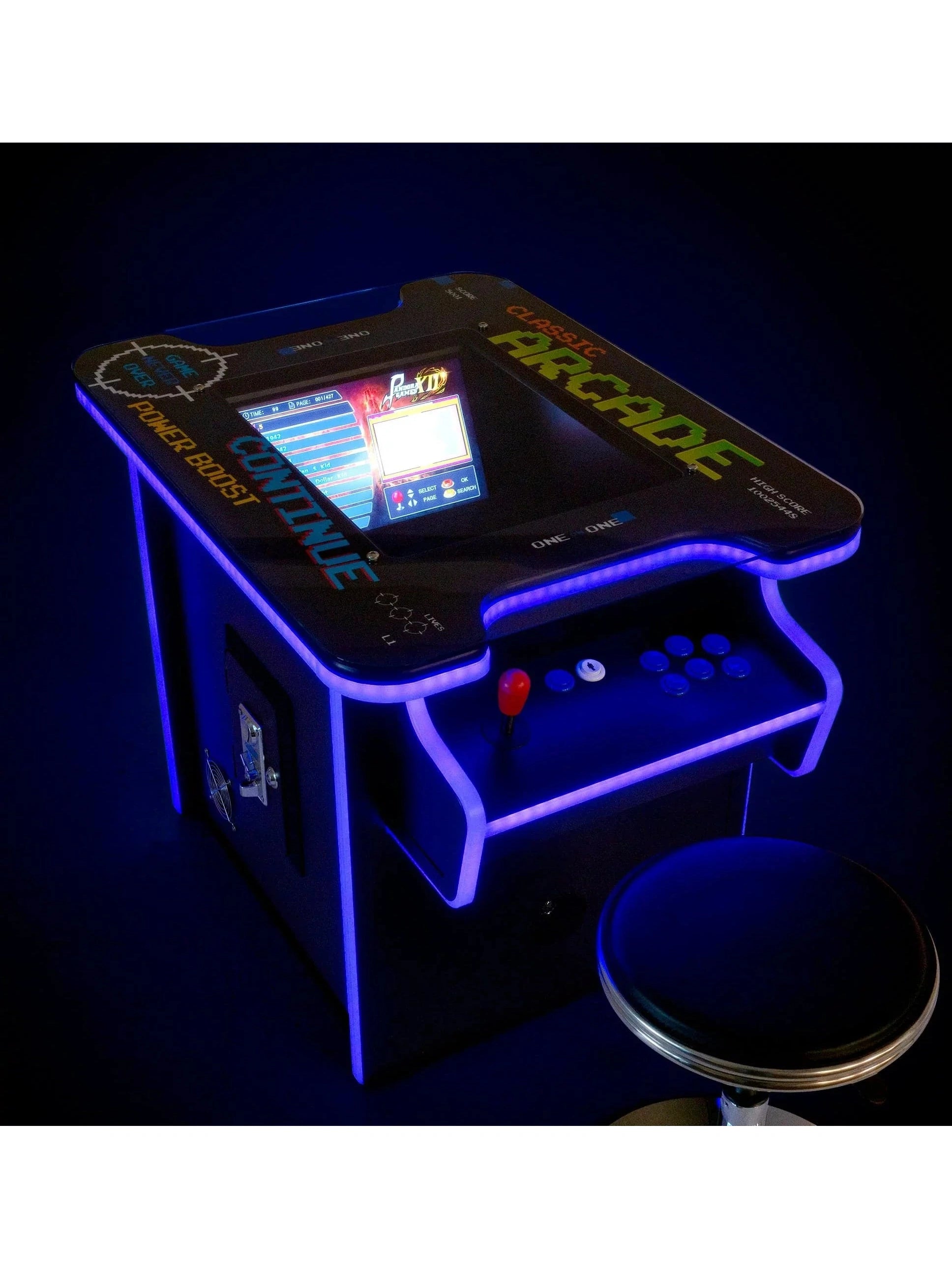 2P Dual-Screen Cocktail Arcade Machine