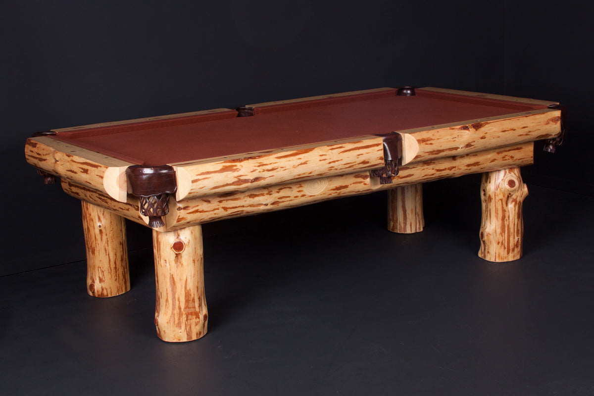 Viking Log Furniture Log Pool Table