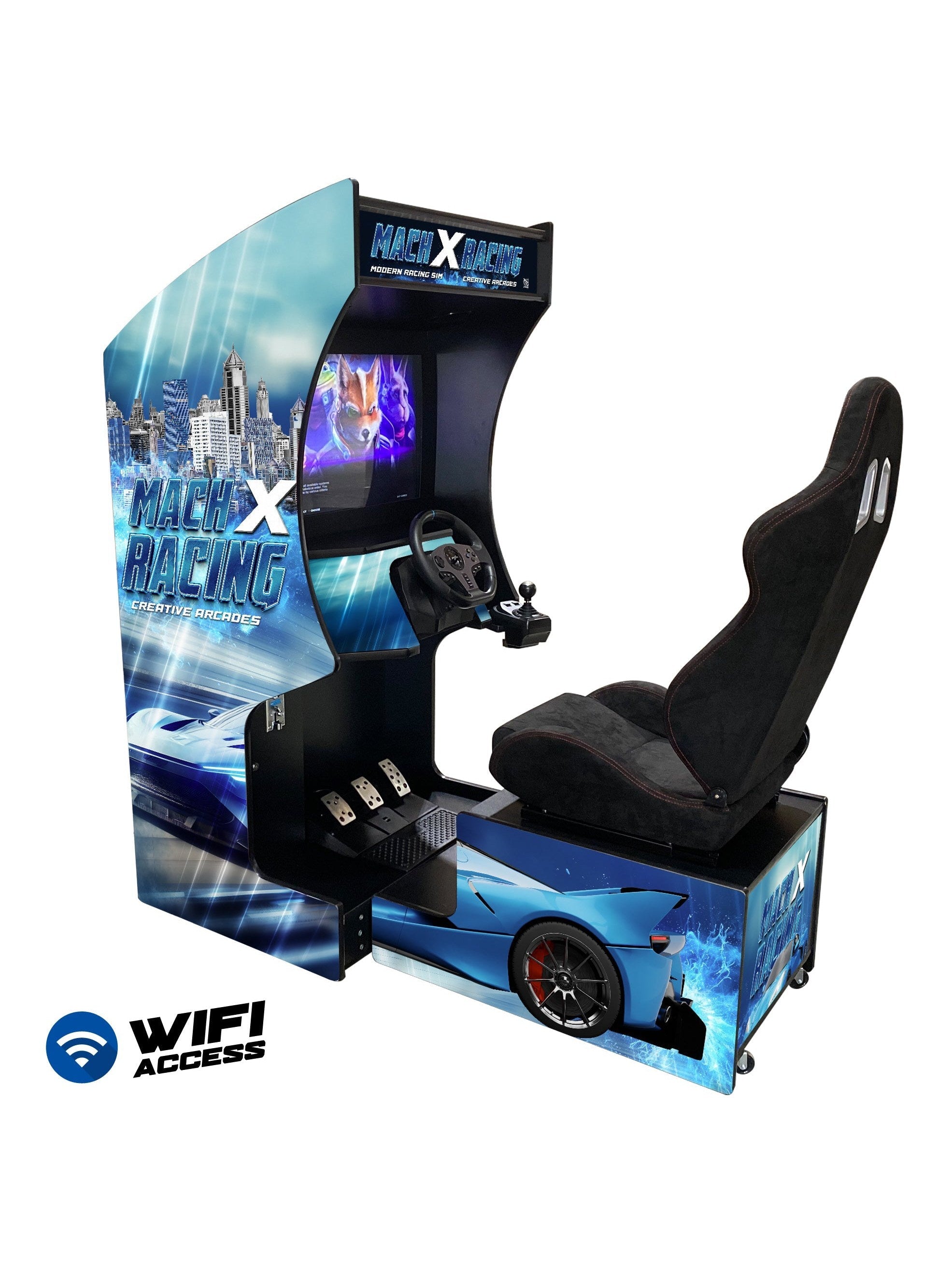 Modern Racing Sim Machine | Wifi Compatible | Connect to Endless Games