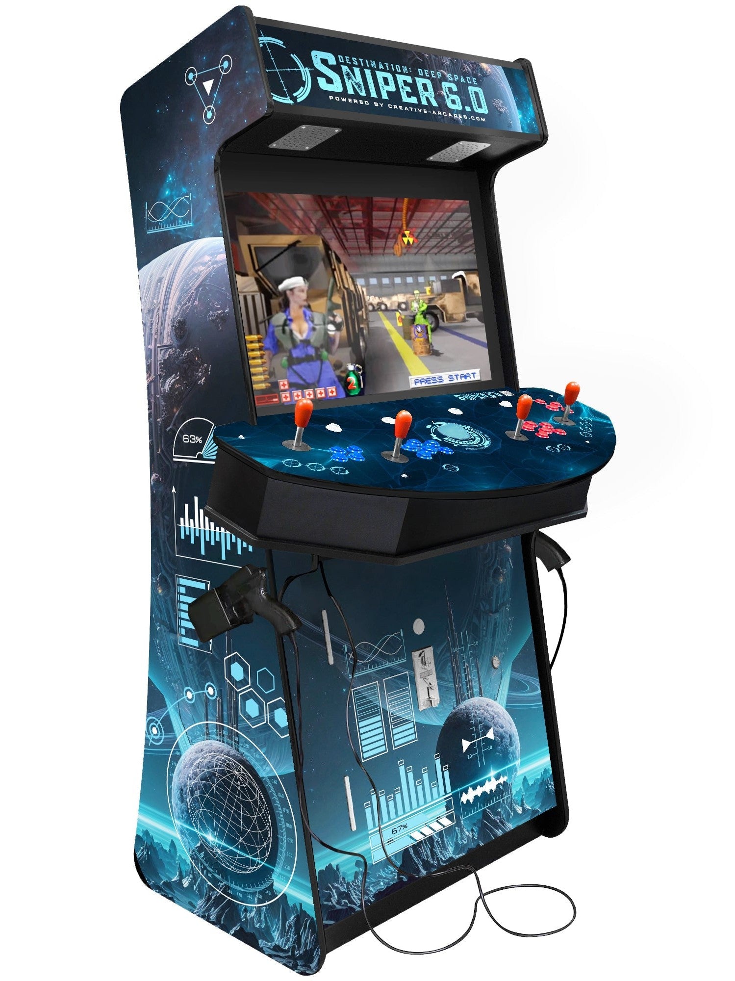 Sniper 6.0 Light Blaster Stand Up Arcade