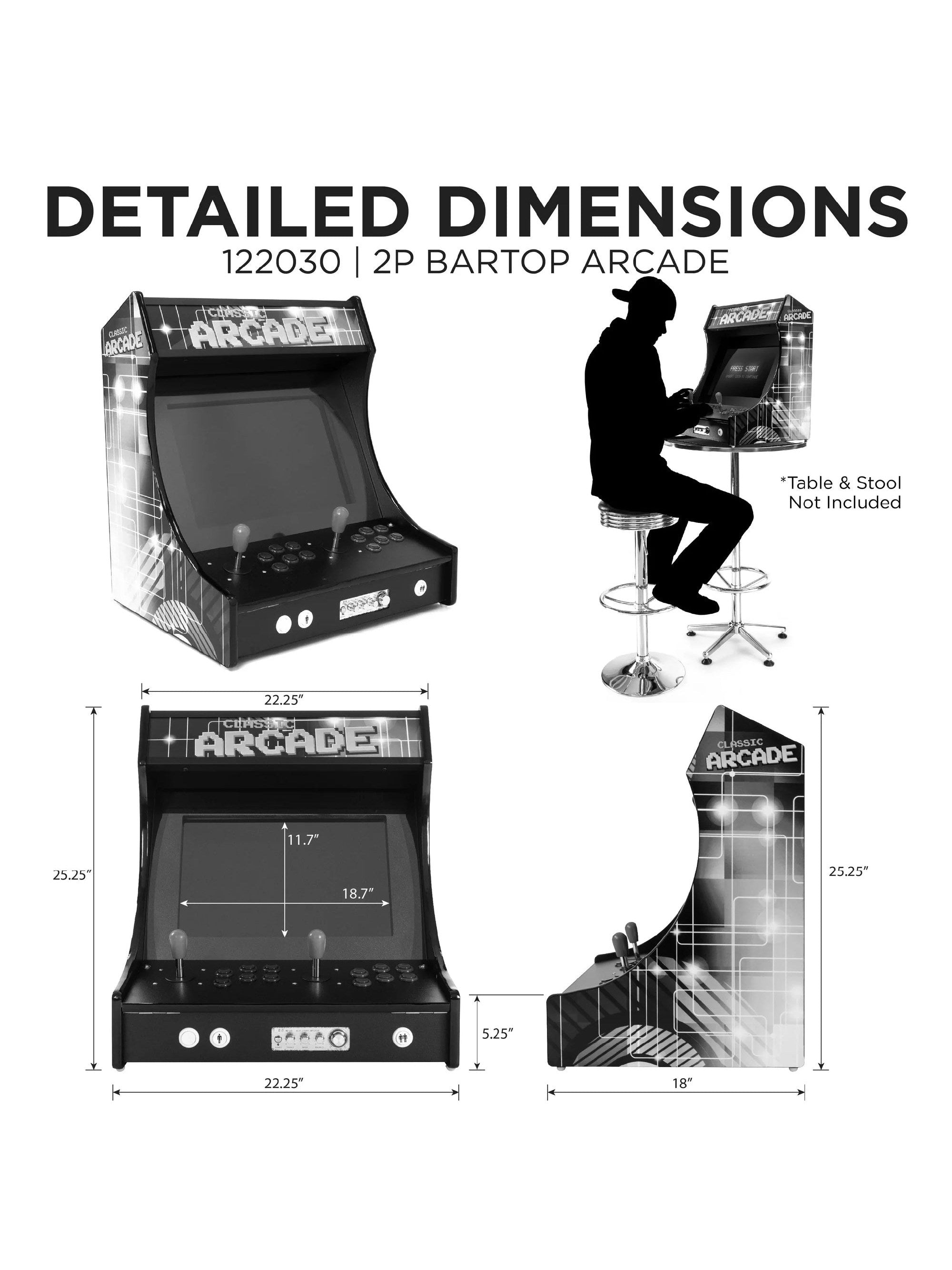 2P Mini 22" LCD Arcade Machine