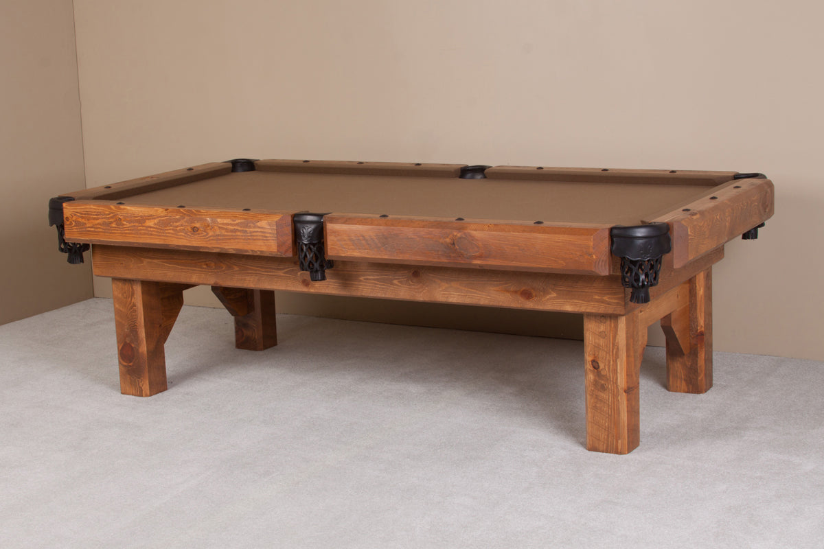 Viking Log Furniture Sawtooth Hickory Pool Table