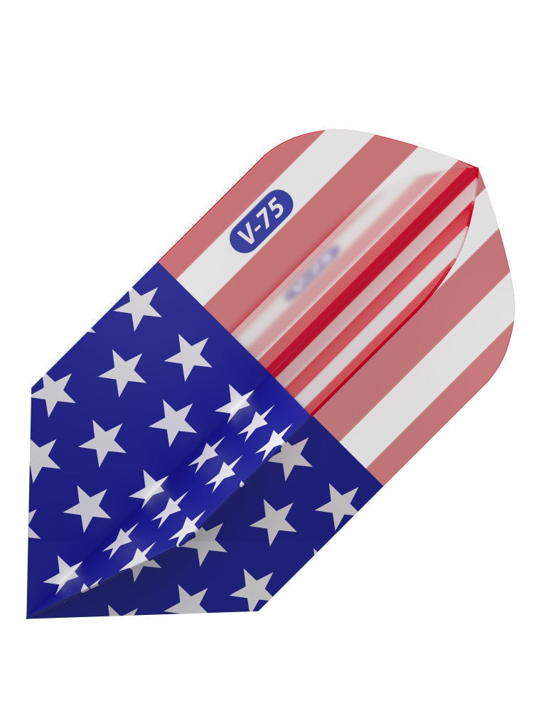 V-75 Dart Flights Slim American Flag Translucent Classic