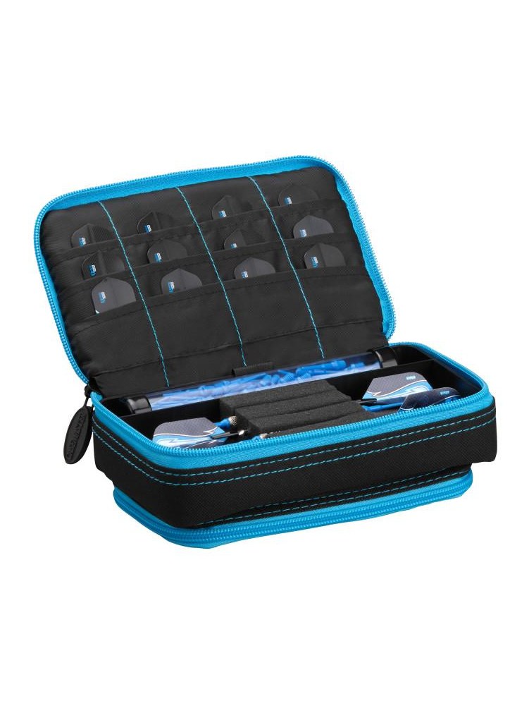 Casemaster Plazma Plus Dart Case Black with Blue Trim and Phone Pocket