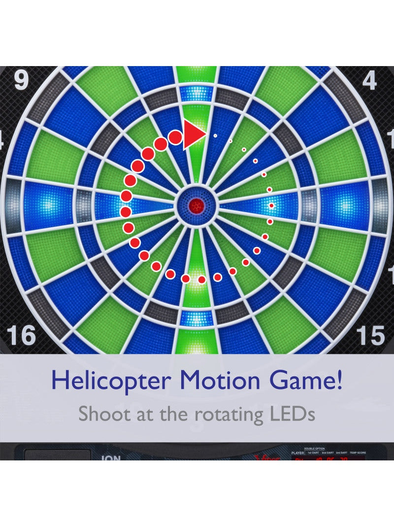 Viper Ion Illuminated Electronic Dartboard, 15.5" Regulation Target