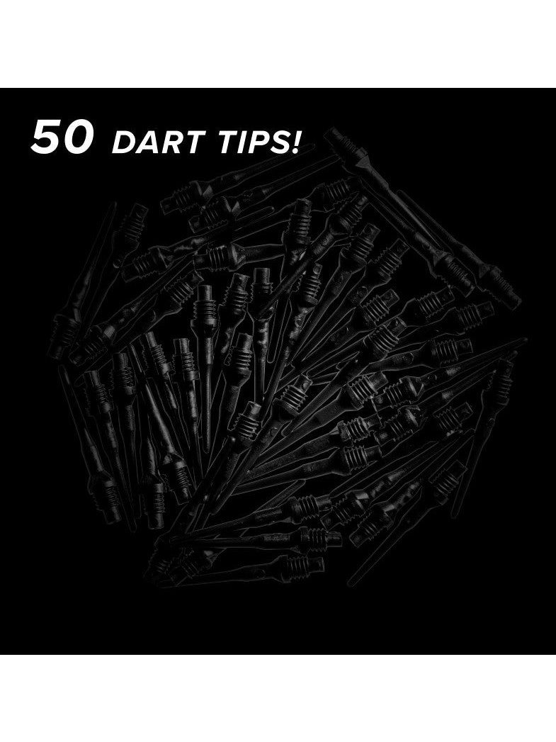 Viper Tufflex Tips II 2BA Black 50Ct Soft Dart Tips