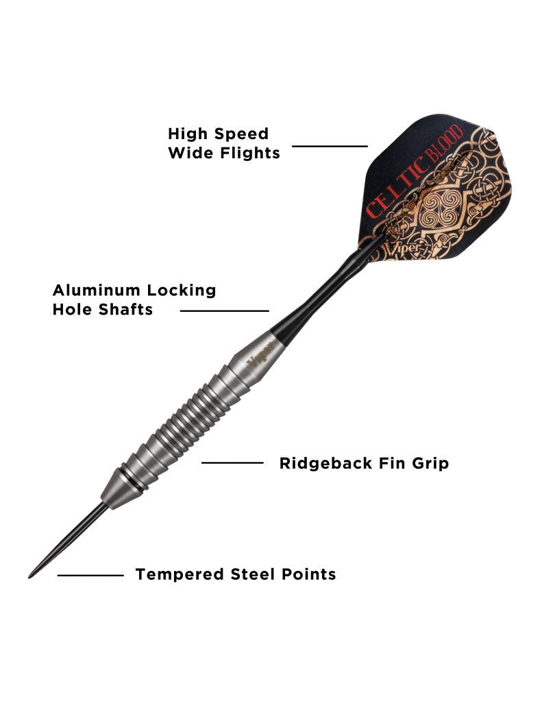 Viper Underground Celtic Blood Darts Steel Tip Darts 22 Grams