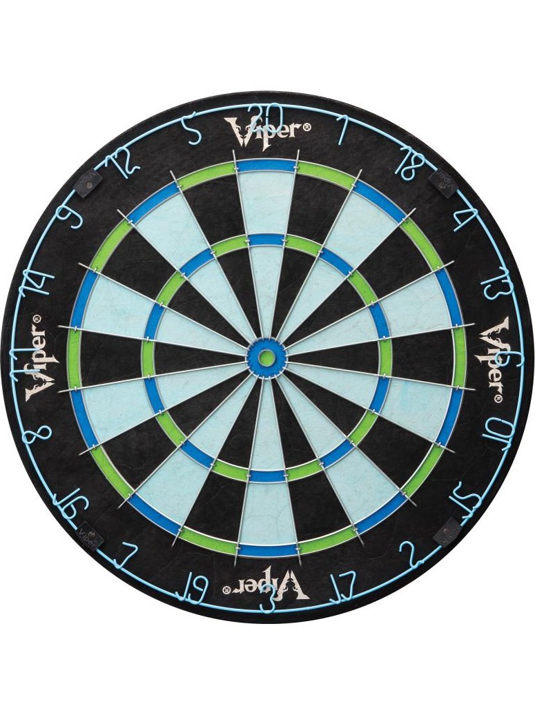 Viper Vault Deluxe Dartboard Cabinet with Built-In Pro Score, Chroma Sisal Dartboard, Laser Throw Line, and Black Mariah Darts