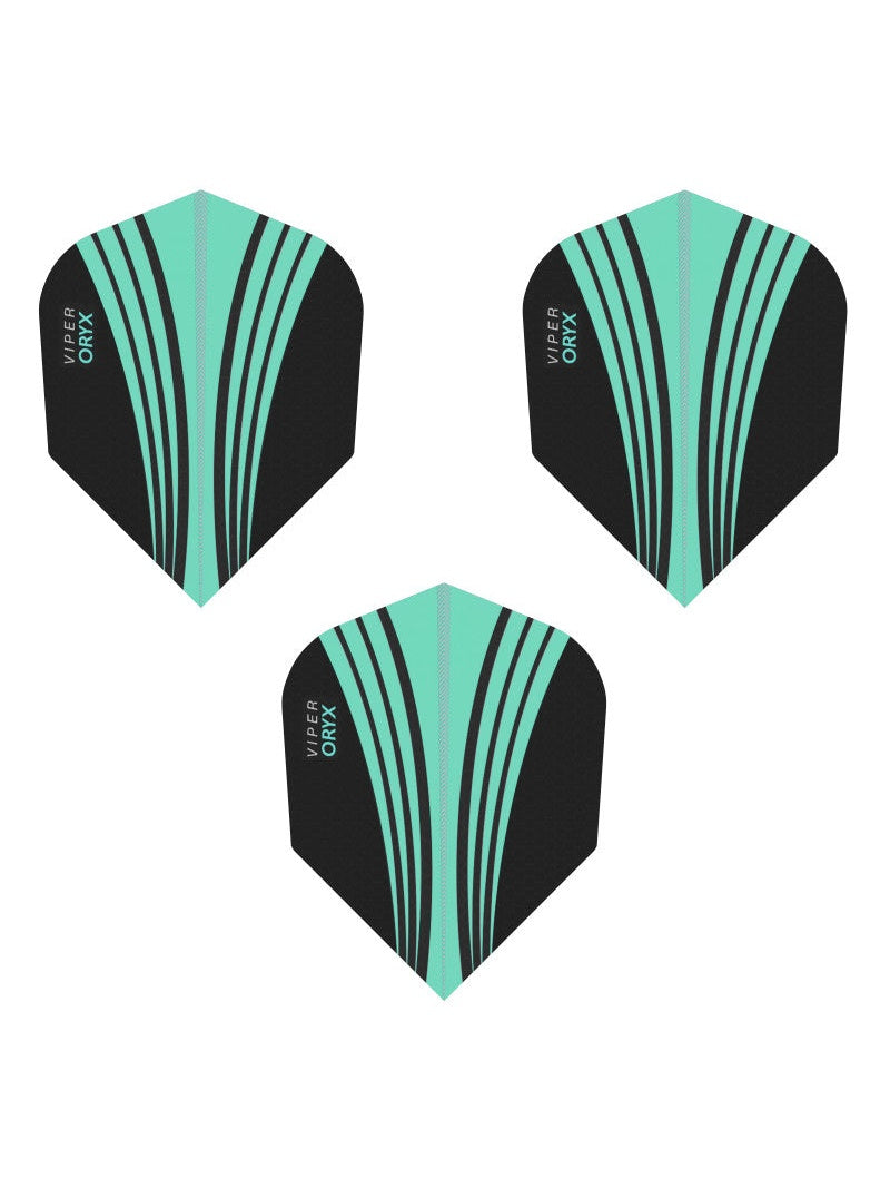 V-100 Flights Oryx Standard Teal/Black Dart Flights