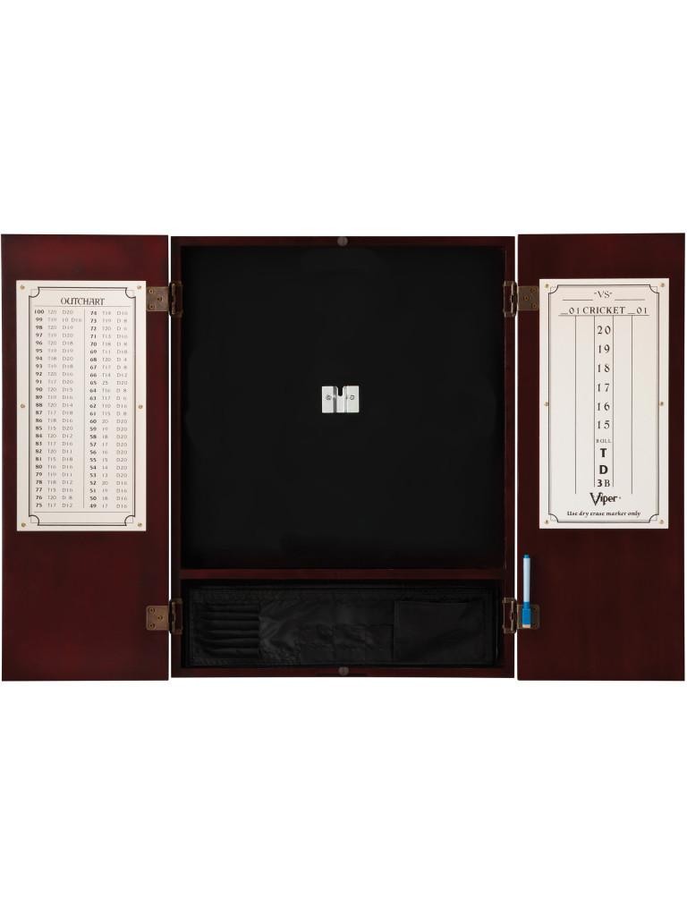 Viper Razorback Sisal Dartboard & Metropolitan Mahogany Cabinet