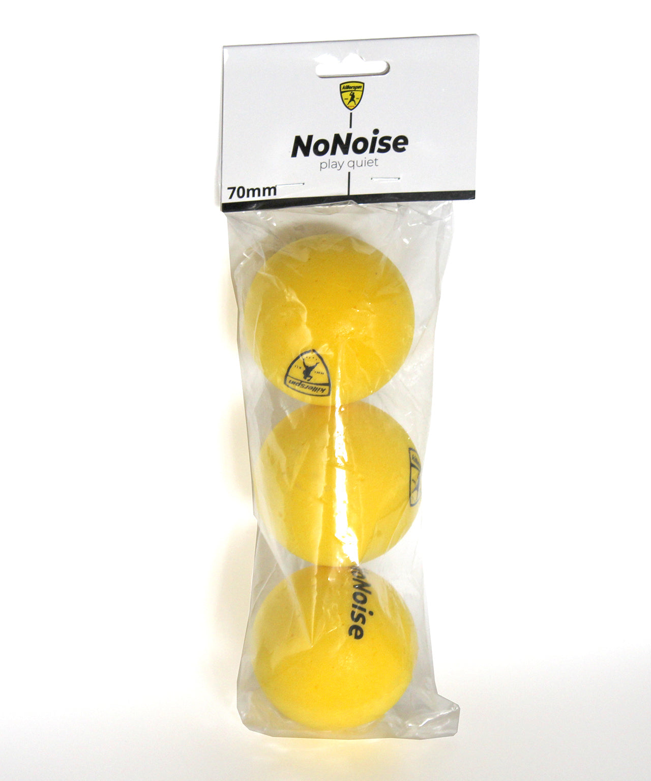 Killerspin NoNoise Ping Pong Balls – Pack of 3 balls 