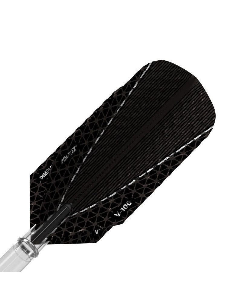 Viper Dimplex Dart Flights Slim Metallic Black V-100 Series