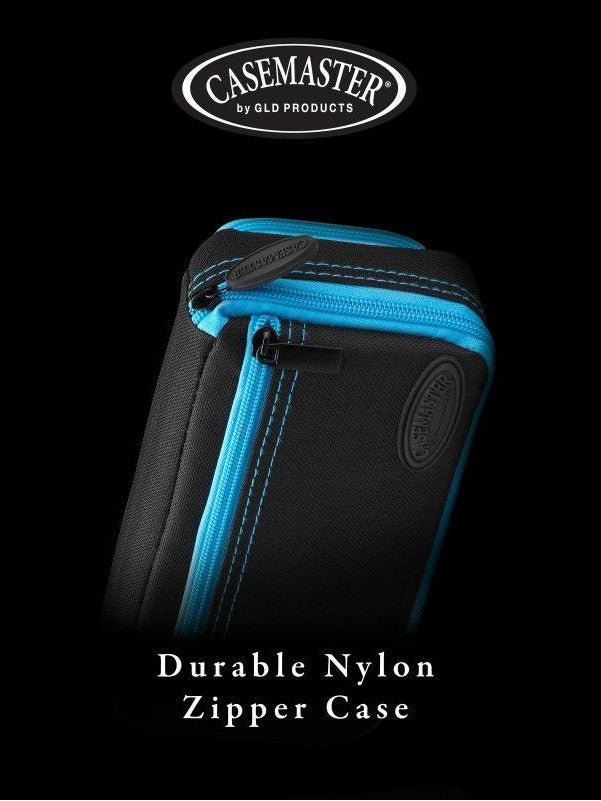 Casemaster Plazma Plus Dart Case Black with Blue Trim and Phone Pocket