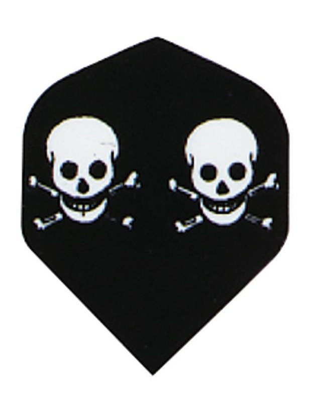 V-75 Poly Royal Hard Flights Double Skulls Standard