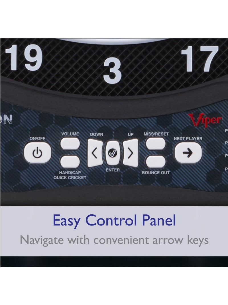 Viper Ion Illuminated Electronic Dartboard, 15.5" Regulation Target
