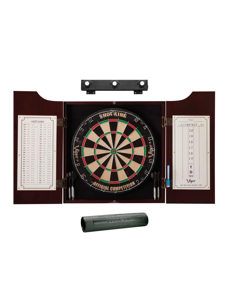 Viper Hudson All-in-One Dart Center, Dart Mat & Shadow Buster Dartboard Light Bundle