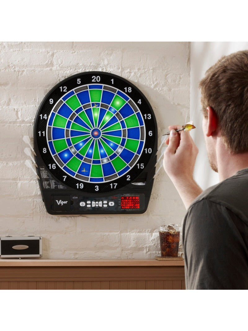 Viper Ion Illuminated Electronic Dartboard, 15.5" Regulation Target