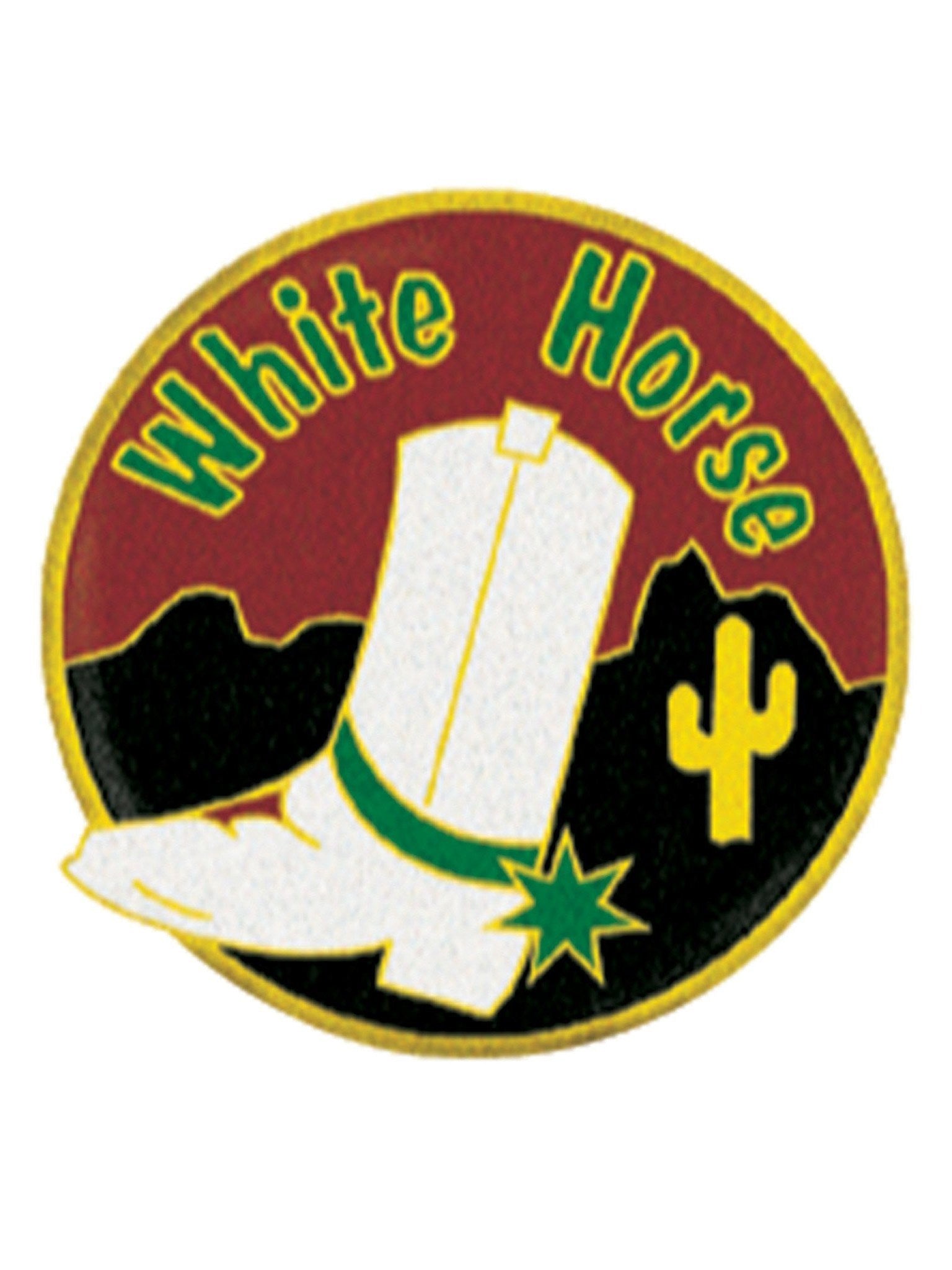 Tournament Pins White Horse