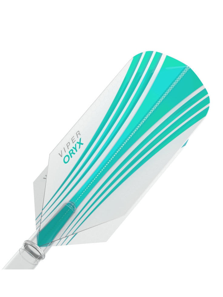 V-100 Flights Oryx Slim Teal/White Dart Flights