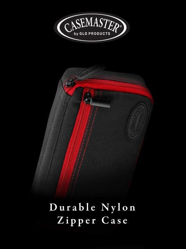 Casemaster Plazma Dart Case Black with Ruby Zipper