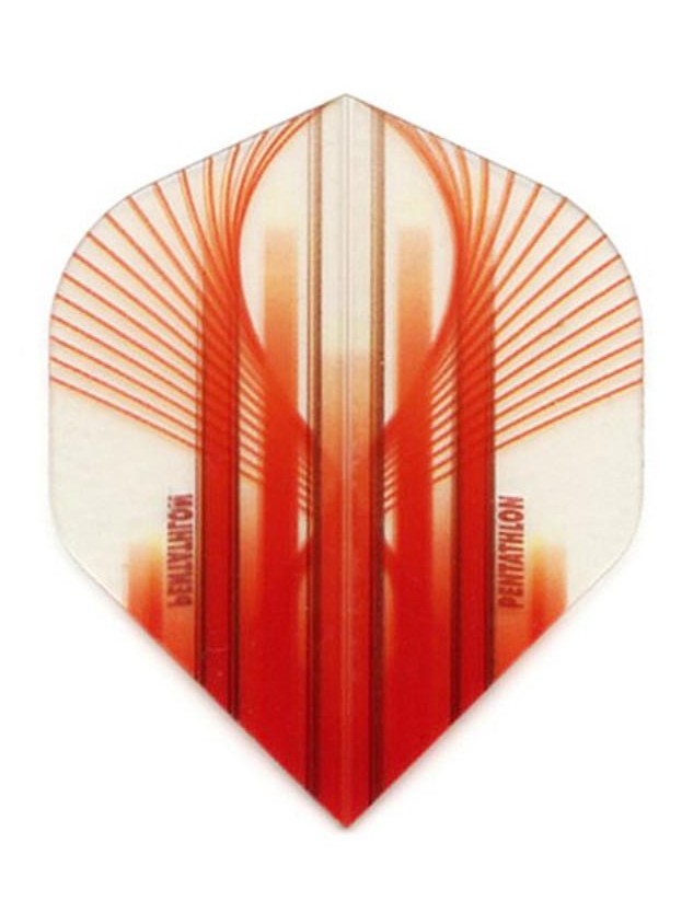 Pentathlon Standard Translucent Design White/Red Flights