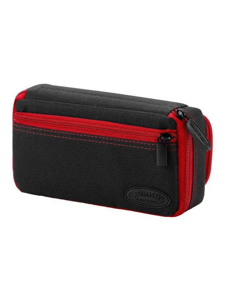 Casemaster Plazma Plus Dart Case Black with Ruby Zipper and Phone Pocket