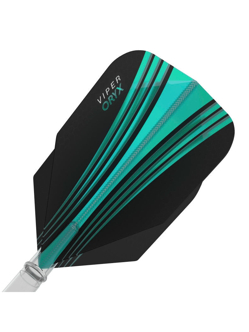 V-100 Flights Oryx Standard Teal/Black Dart Flights